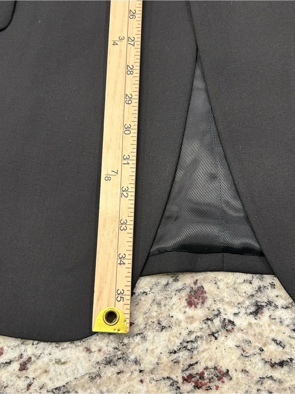 After Hours Tuxedo 2-PC Suit Jacket and Pants 48L Men’s Formal Wool Black